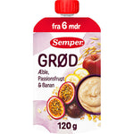 Semper Grøt med pasjonsfrukt, eple og banan fra 6 md. | 120 g
