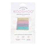 Hårstrikk Pastell Blooms Plastfri 12 stk (mini) fra KooShoo