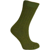 Merinostrømper Lime | Str. 35/38 fra Clemente