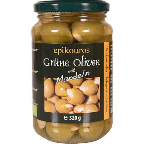 Oliven Grønne m.mandler Gresk Ø