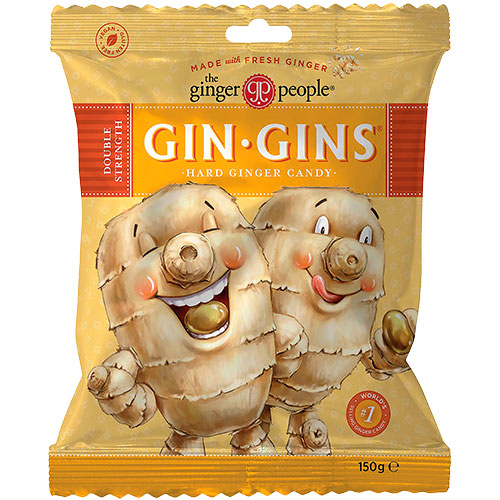 The Ginger People Ginger Candy (Gin Gins) Double Strength Hard | 150 g fra The Ginger People