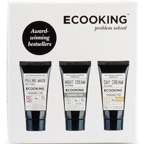 Boks 3 - Dagkrem SPF20, Nattkrem & Peel Maske