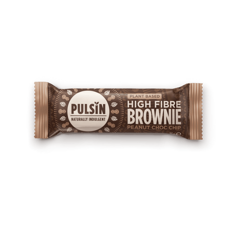 Pulsin Brownie Bar Glutenfri Økologisk | Peanut Choc Chip