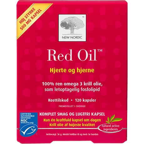 New Nordic Red Oil Omega-3 Krillolje | 120 Kapsler