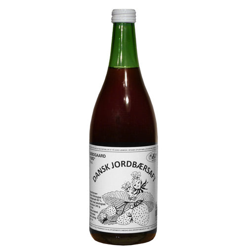 Jordbærsaft sød Ø