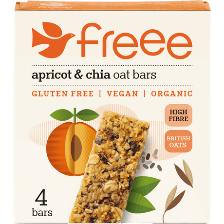 Doves Farm Havrebar m. aprikos & chiafrø Økologisk Glutenfri fra | 140 g fra Doves Farm