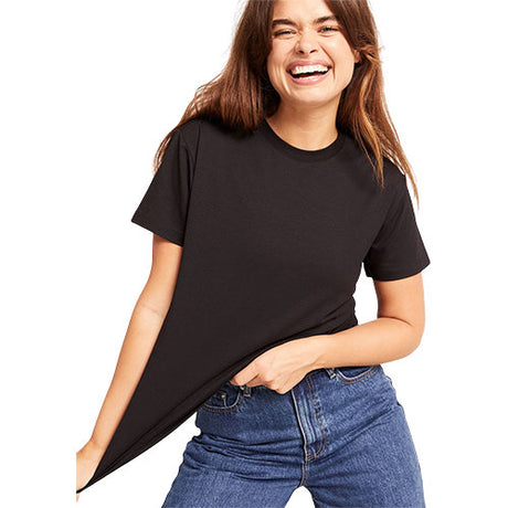 Women's Classic Crew Neck T-Shirt sort str. S