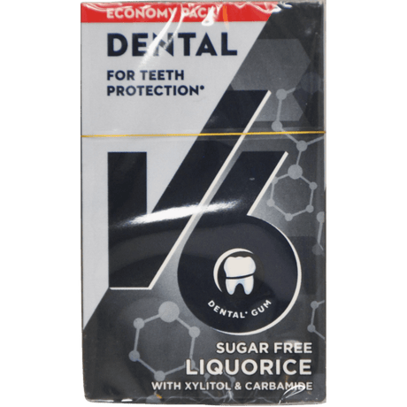 V6 Dental Lakris Tyggegummi Sukkerfri | 70 g