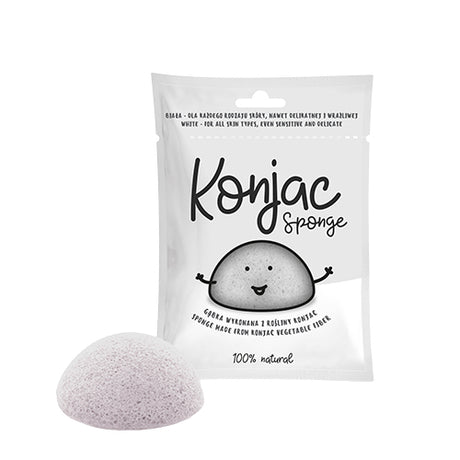 Konjac Svamp Hvit til Alle Hudtyper