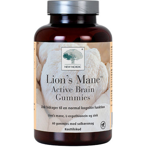 New Nordic Lions Mane Active Brain Gummies | 60 gummies fra New Nordic