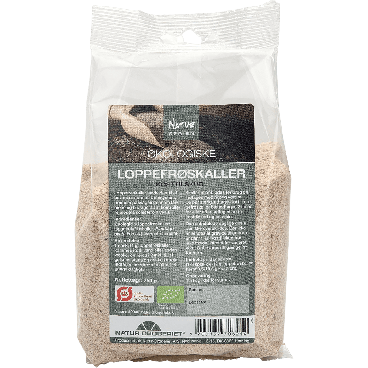 Natur-Drogeriet Loppefrøskaller Økologisk | 250 g fra Natur-Drogeriet