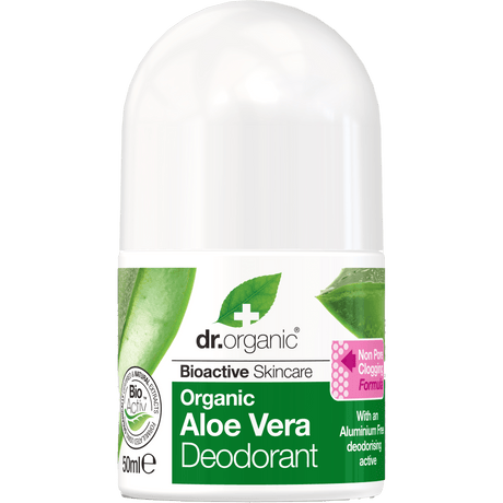 Dr. Organic Deo Roll-On Aloe Vera Sensitive | 50 ml fra Dr. Organic