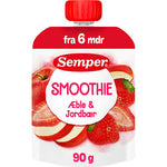 Semper Sommer smoothie med eple og jordbær fra 6 mnd. | 90 g