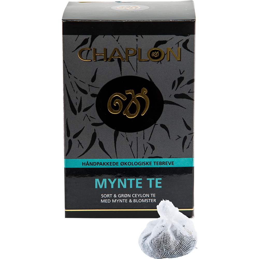 Chaplon Mynte Sort/grønn Te Økologisk | 15 Breve fra Chaplon