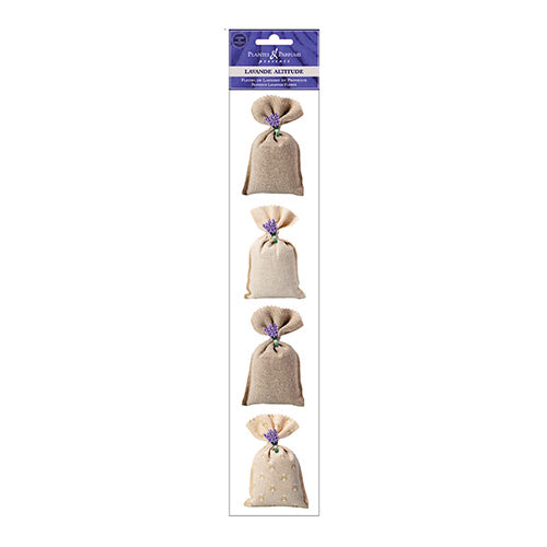 Lavendelposer Tørret Lavendel i Lerret 4stk , 4 X 20 g