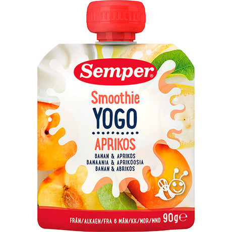 YOGO Smoothie med banan og aprikos fra 6 mnd.
