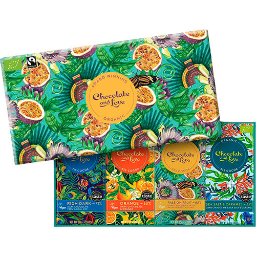 Gaveeske Økologisk Rich Dark, Orange, Pasjonsfrukt og Havsalt