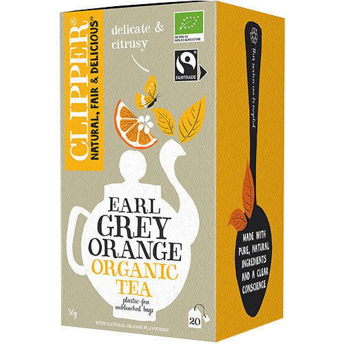 Earl Grey Te med Appelsin Øko