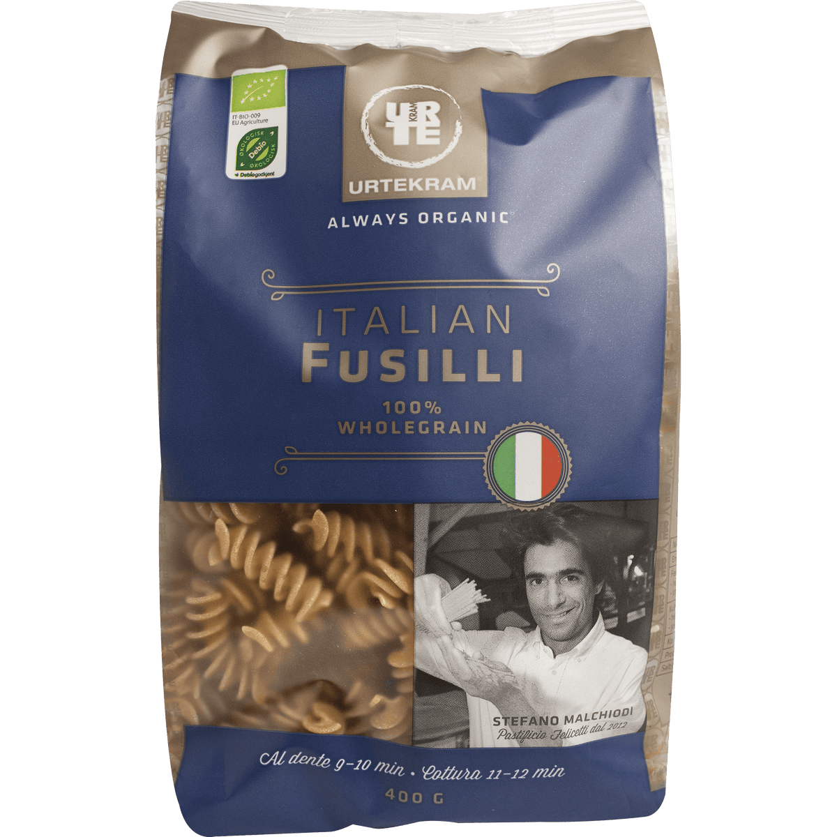 Urtekram Fusilli fullkorn (skruer) | 400 g