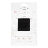 Hårstrikker Svart plastfri 12 stk (mini) fra KooShoo