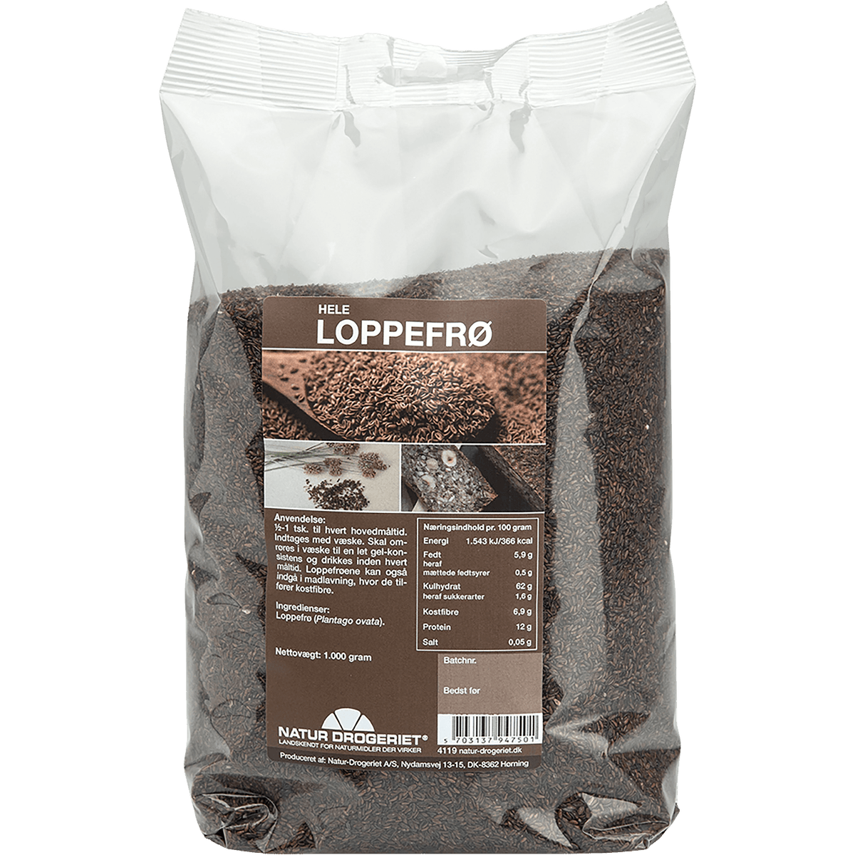 Natur-Drogeriet Psyllium Loppefrø | 1 kg fra Natur-Drogeriet