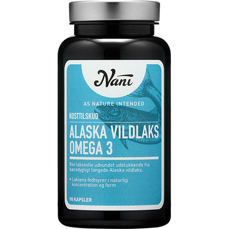 Nani Omega 3 Ren Lakseolje | 90 Kapsler fra Nani