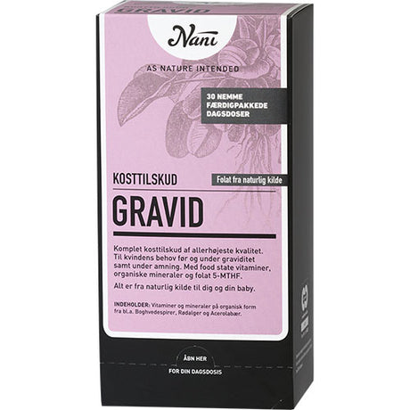 Nani Gravid Kosttilskudd | 30 Breve