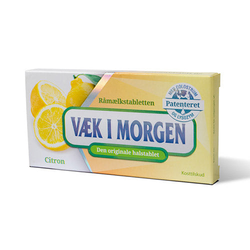 Vekk I Morgen Råmelktabletter M Sitron