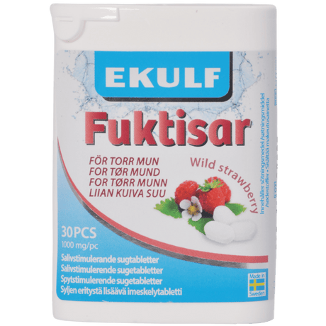 Ekulf Fuktisar Wild Strawberry | 30 tabletter