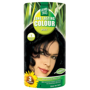 Henna Hårfarge Plus 1 Black Long Lasting Colour
