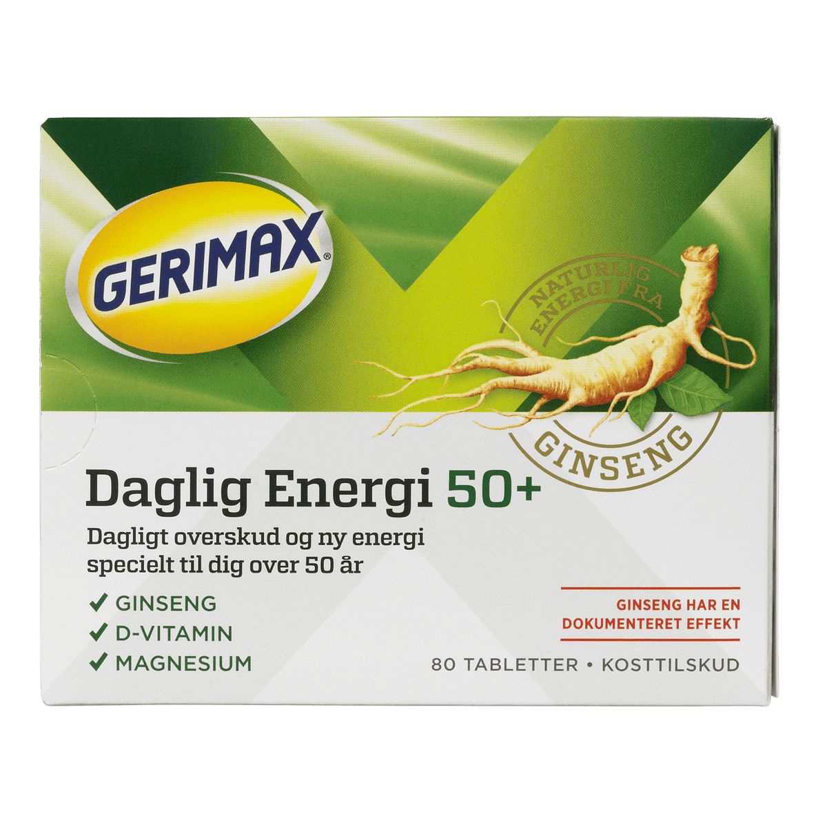 Gerimax Everyday Energy (50+) | 80 tabletter