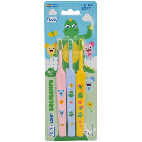 Good Barnetannbørster 0-3 år Mini Extra Soft fra TePe