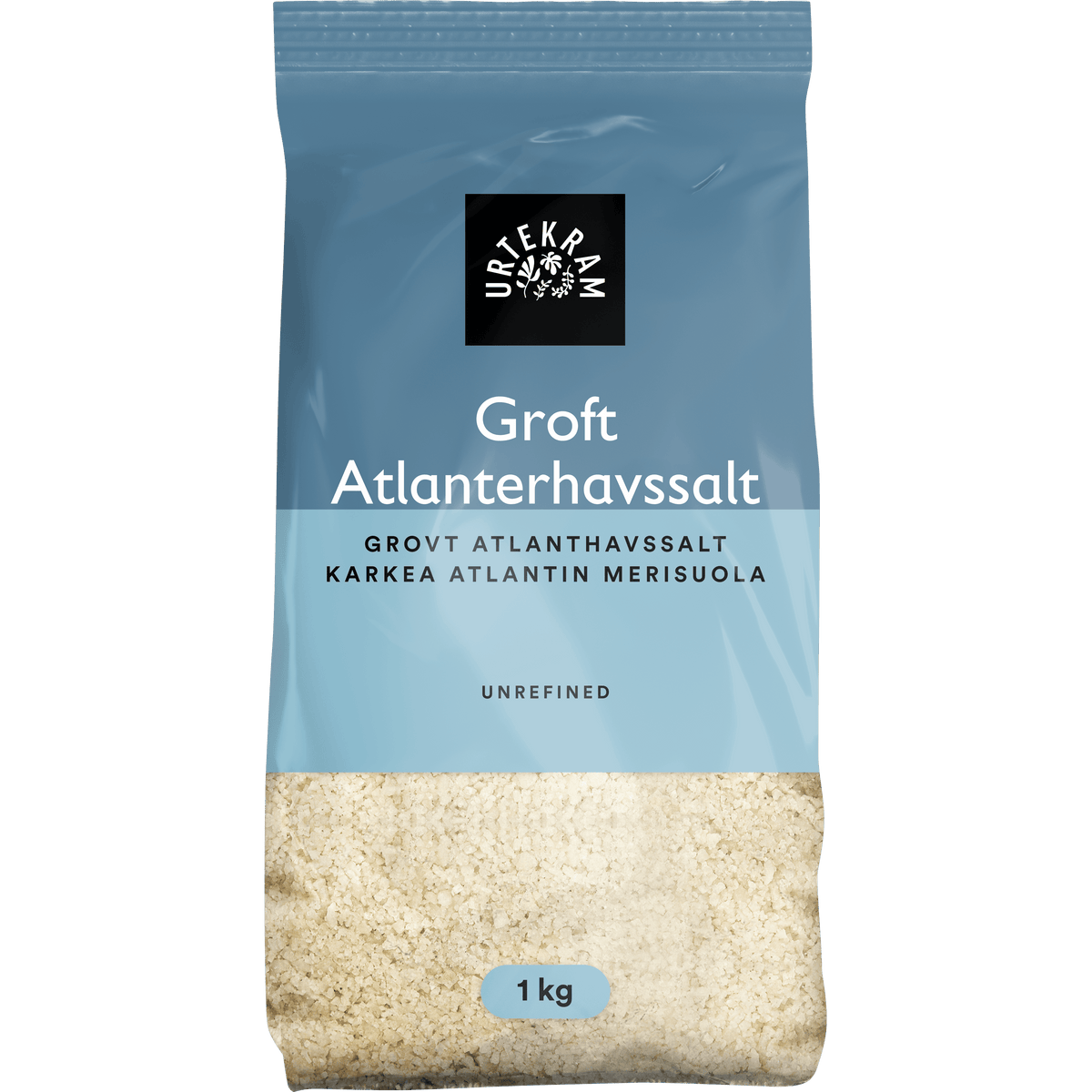 Urtekram Grovt Atlantisk Havsalt | 1 kg fra Urtekram