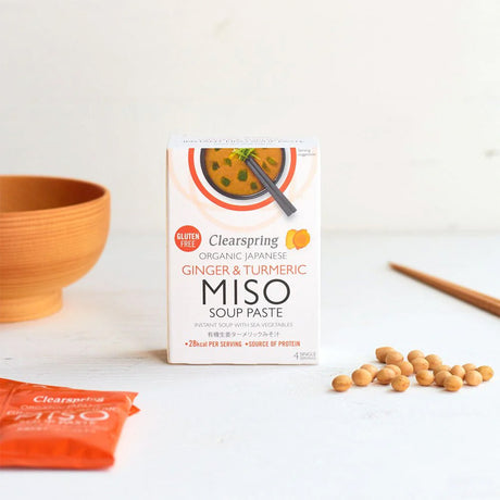 Instant Miso Suppe med Ingefær & Gurkemeje