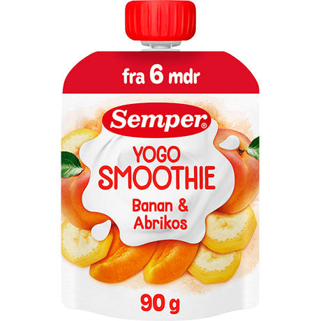 Semper YOGO Smoothie med banan og aprikos fra 6 mnd. | 90 g fra Semper