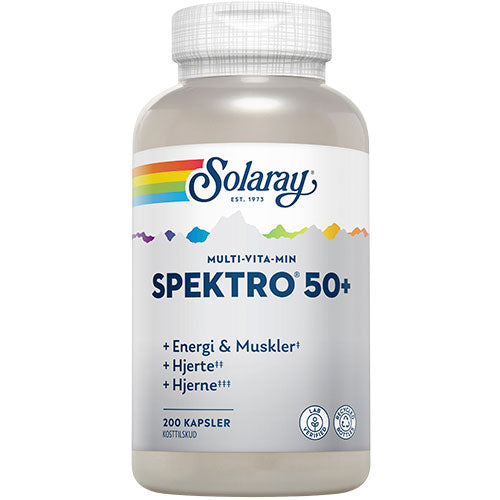 Solaray Multivitamin Spektro50+ | 200 kapsler