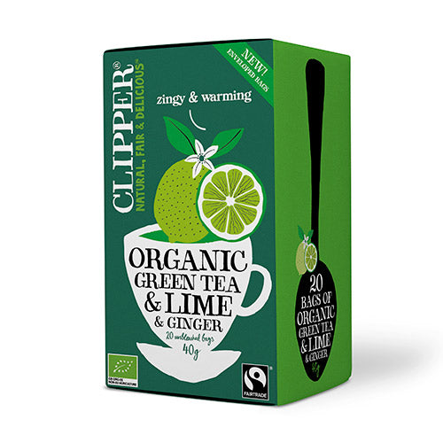 Grønn Te m. Lime & Ingefær Øko