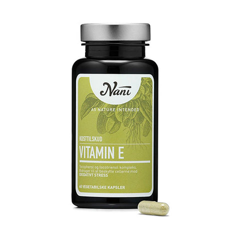 Vitamin E - 100 % vegetabilsk