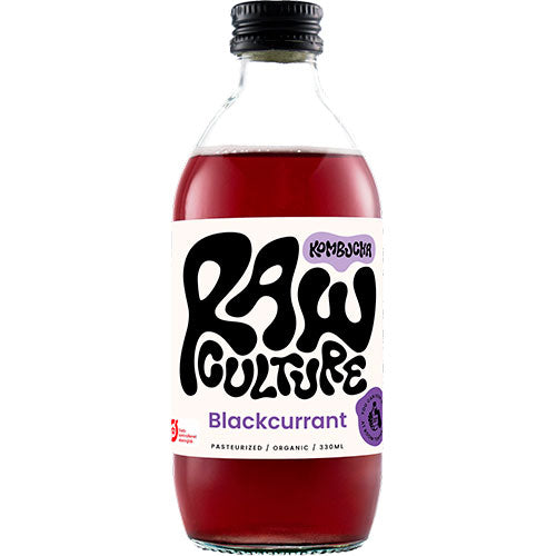 Raw Culture Blackcurrant Kombucha Økologisk | 330 ml fra Raw Culture