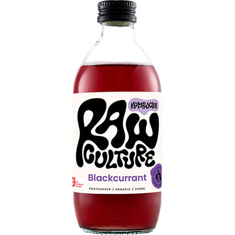Raw Culture Blackcurrant Kombucha Økologisk | 330 ml fra Raw Culture