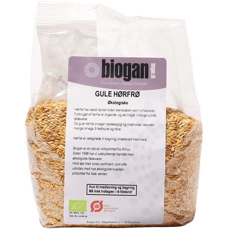 Biogan Gule Linfrø Økologisk | 500 g fra Biogan