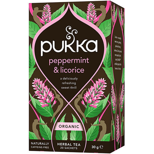 Peppermynte og Lakris Te