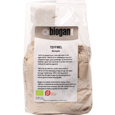 Biogan Teffmel Økologisk - Glutenfri | 500 g fra Biogan