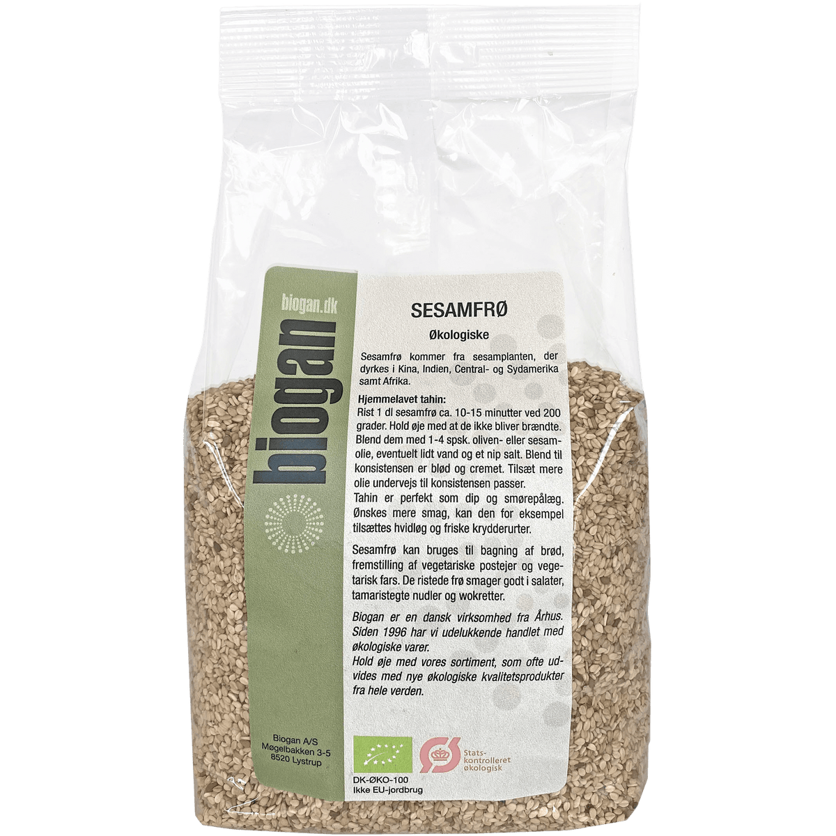 Biogan Sesamfrø Økologisk | 500 g fra Biogan