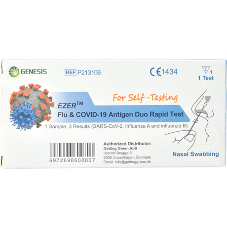 Covid-19 og Influensa A+B hjemmetest.