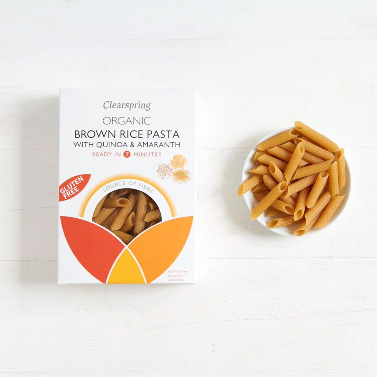 Penne laget med Brune Ris, Quinoa og Amarant Øko