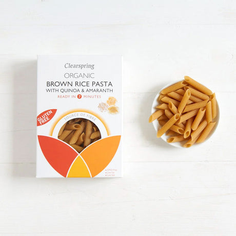 Penne laget med Brune Ris, Quinoa og Amarant Øko