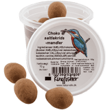 Kingfisher Sjokolade Saltlakrismandler | 70 g