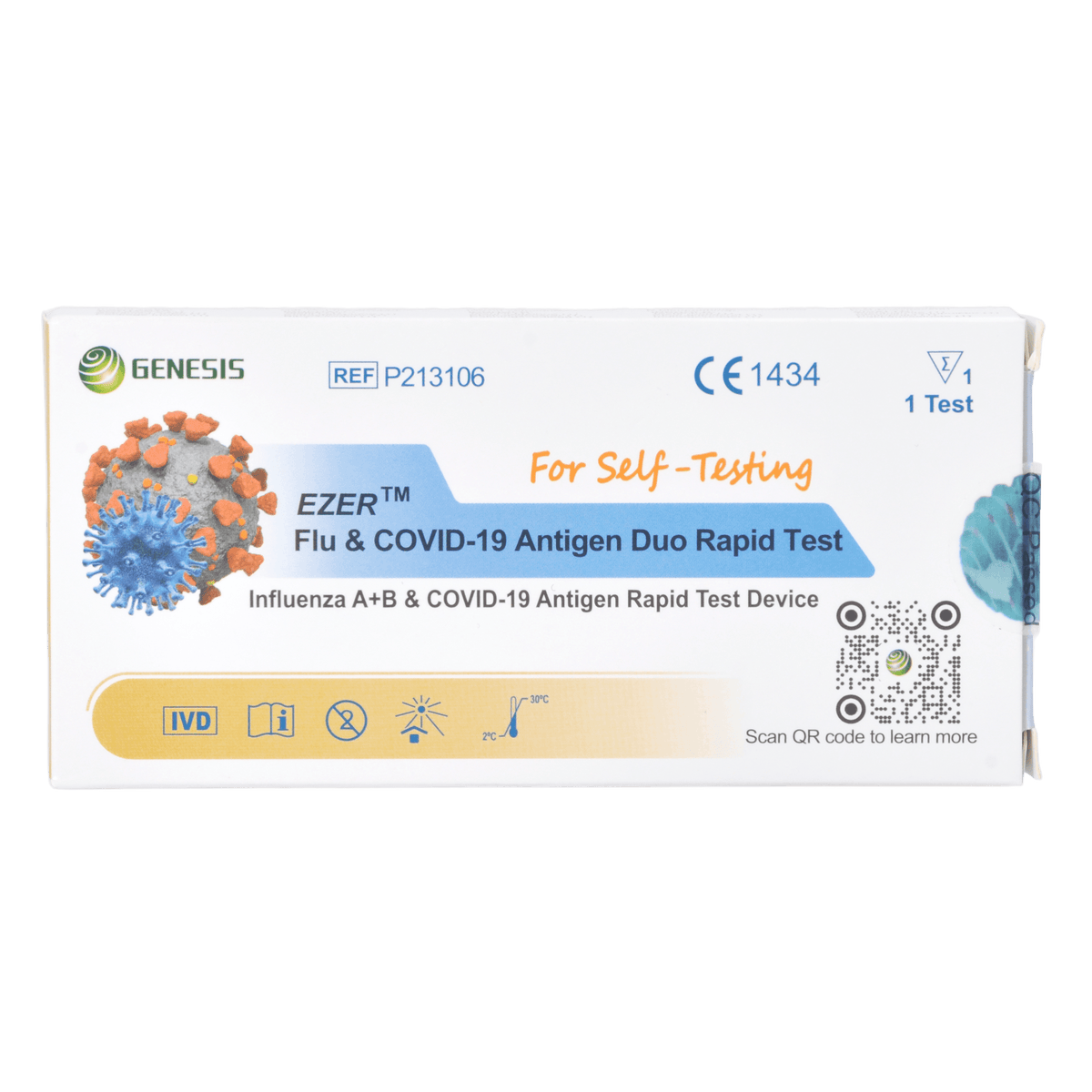Otinova Covid-19 og Influensa A+B hjemmetest.