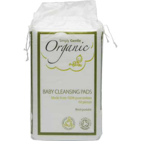 Simply Gentle Organic Engangsvaskekluter Bomull Økologisk | 60 st